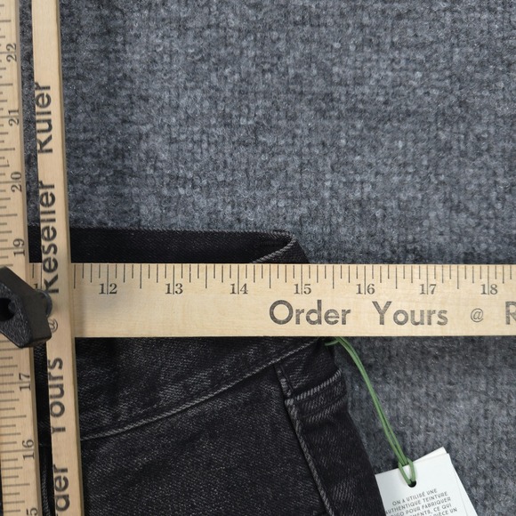 American Eagle Jeans Mens 29x31 Black Denim Slim Selvedge Button Fly Preppy - Picture 10 of 15